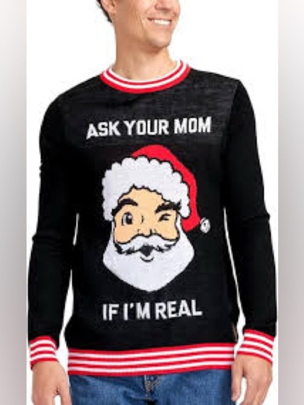 Size large Tipsy elves Ask Your Mom Christmas sweater